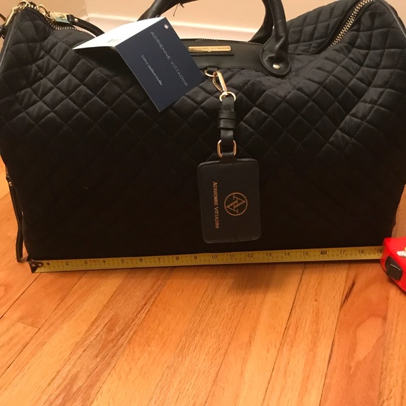 ADRIENNE VITTADINI Velvet Weekender - Picture 6 of 8